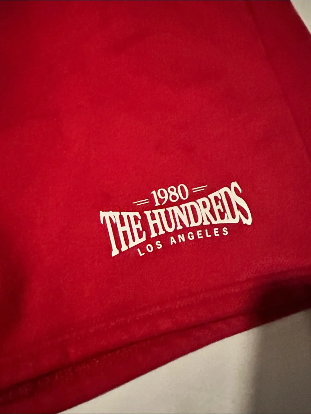 The Hundreds All Star Fleece Shorts in Red